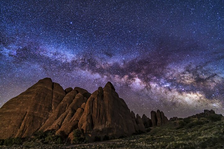 Milky Way over Arches Fins
